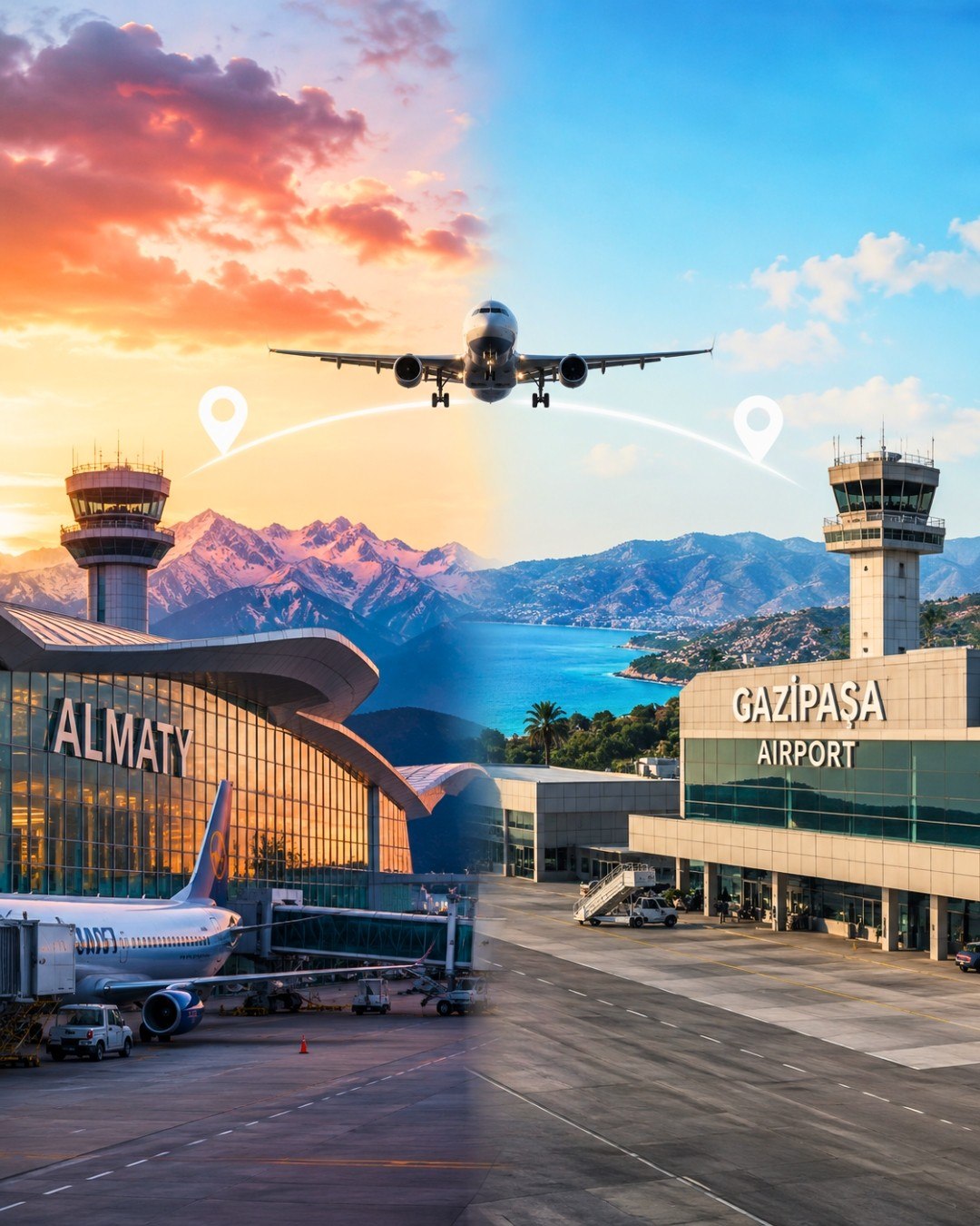 Direct Flights from Kazakhstan to Gazipaşa-Alanya