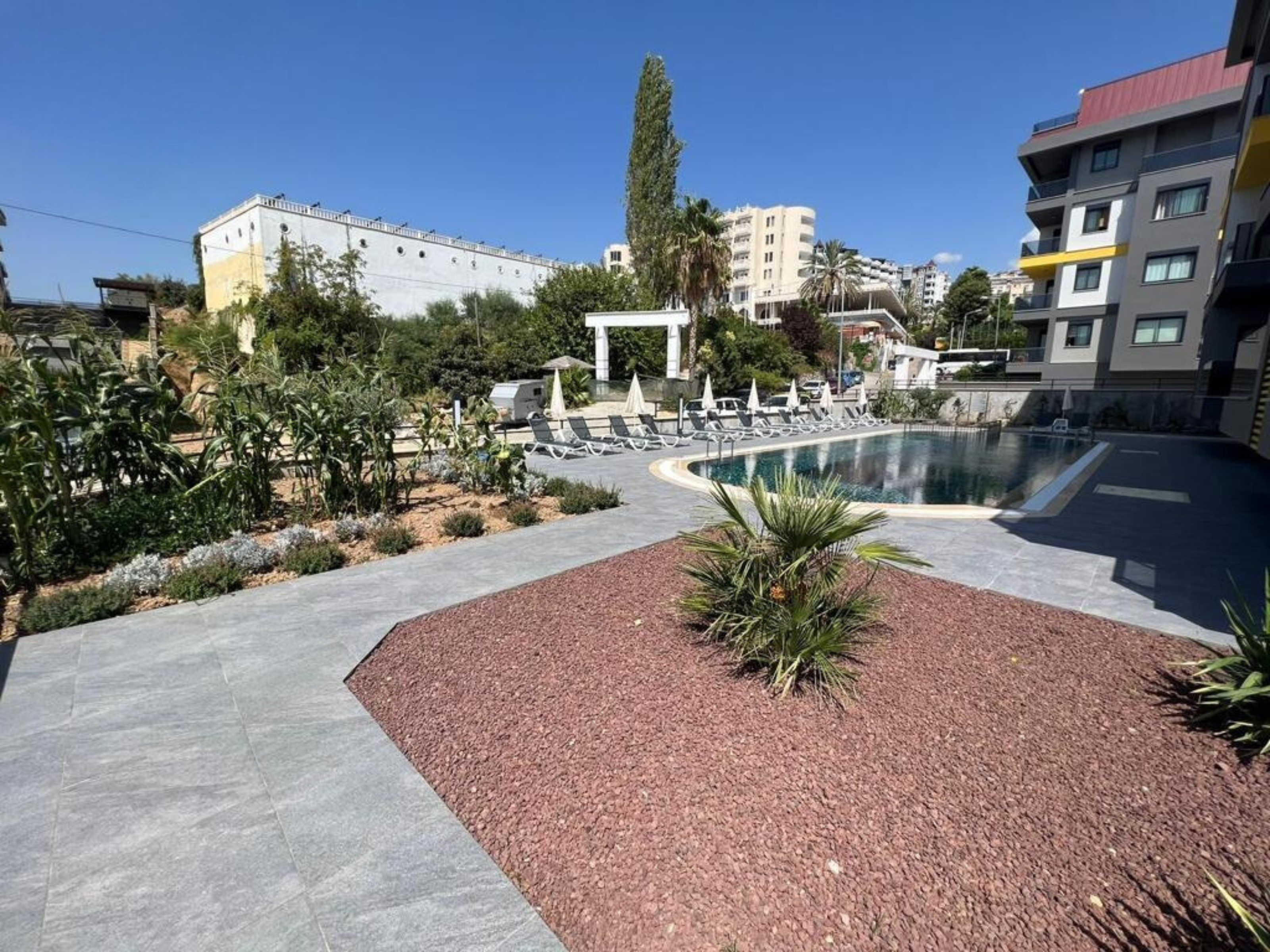 Prestijli Kestel bölgesinde yeni konut kompleksi