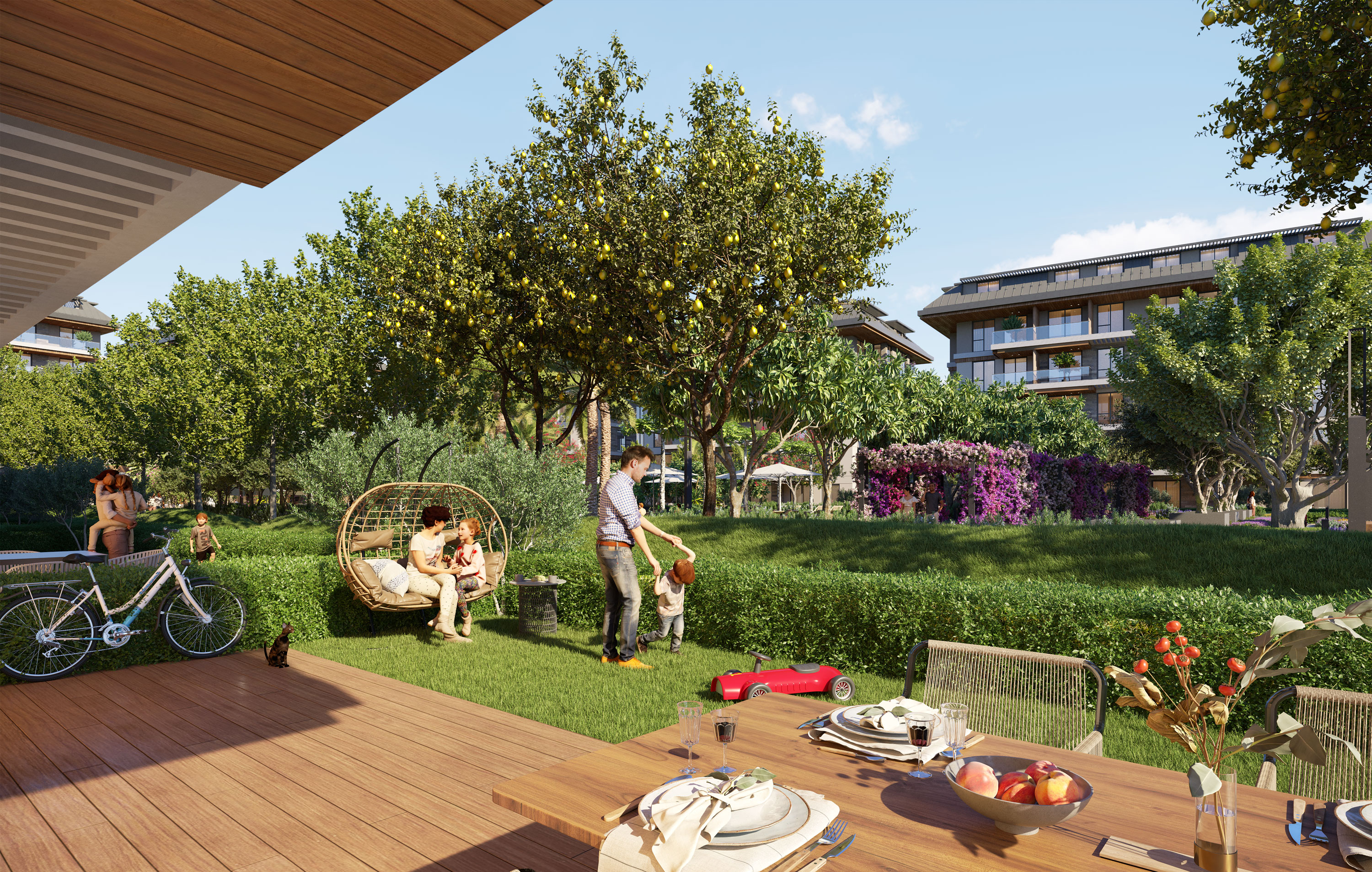 Türkiye Vatandaşlığına Uygun Oba'da Duplex 2+1