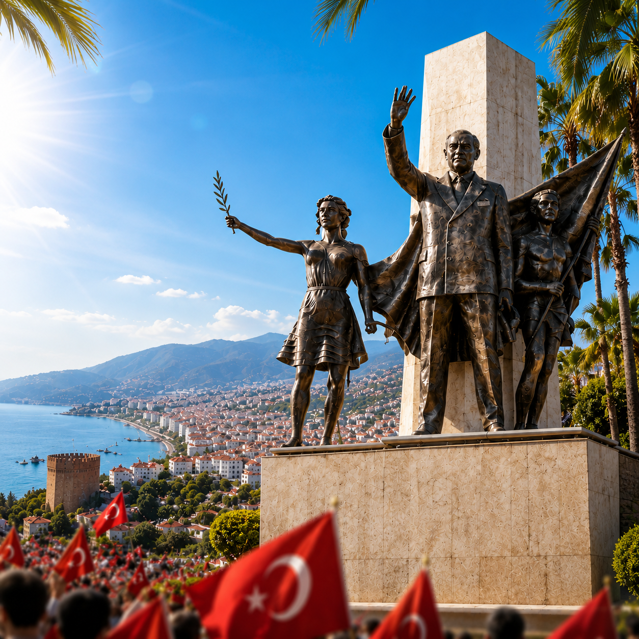Alanya 30 Ağustos'u kutladı: Fener Alayı ve Gülşen konseri