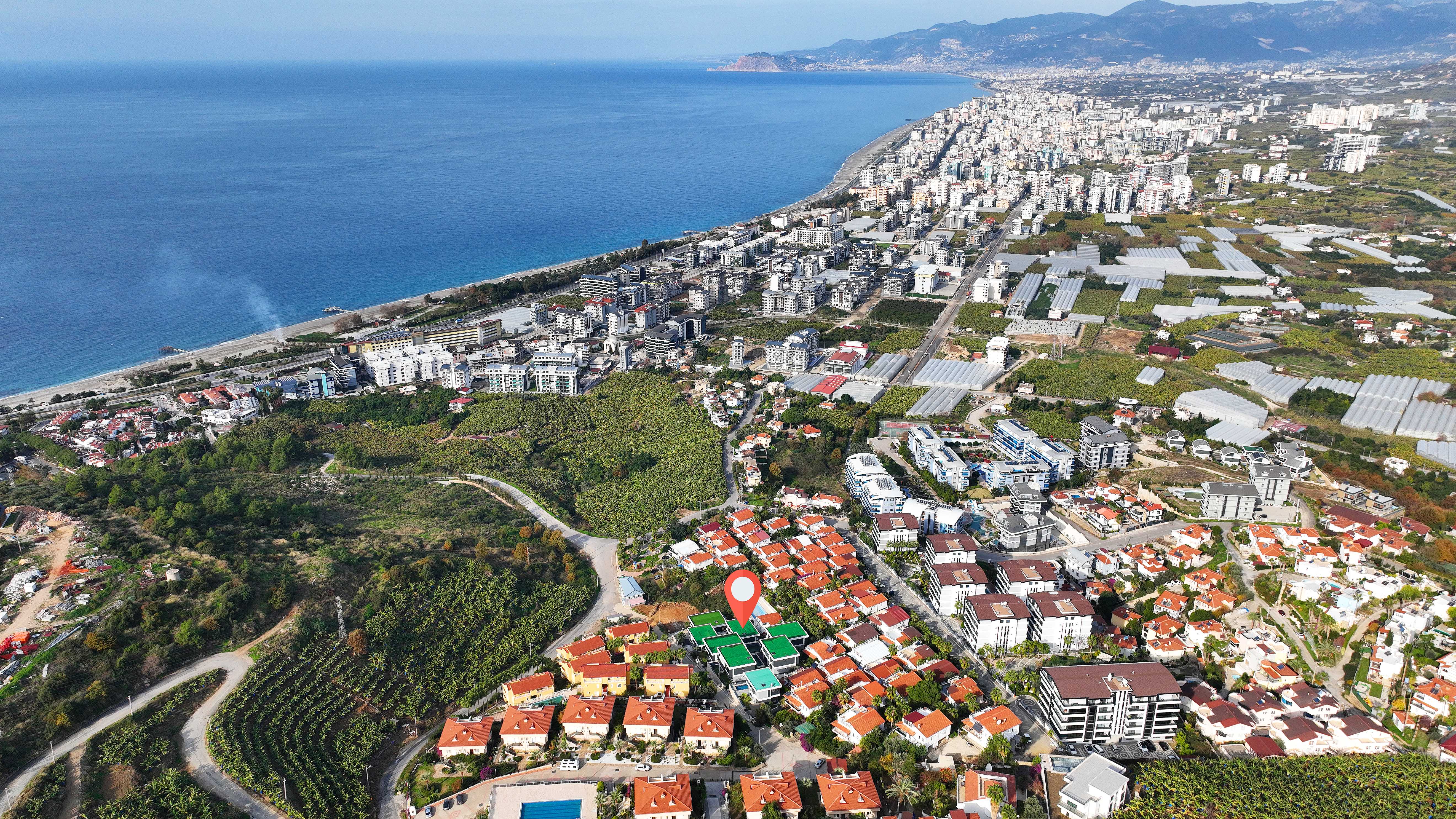 Kargıcak, Alanya'da Türk Vatandaşlığına Uygun 4+1 Villalar