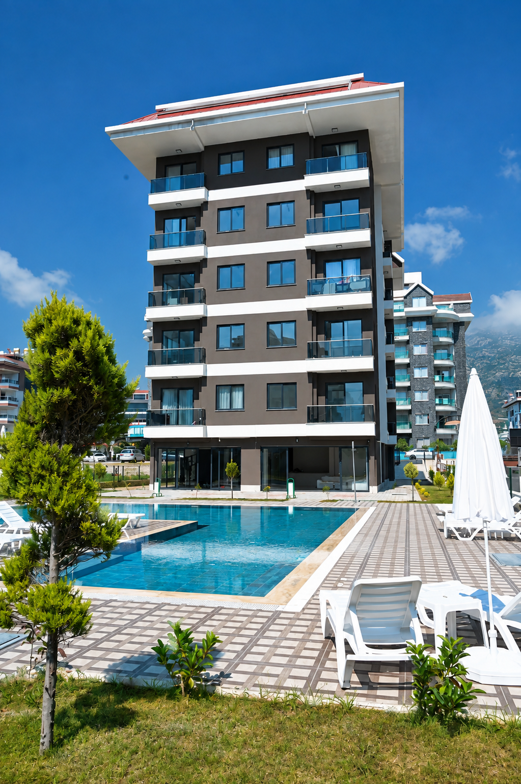 Crown Residence - Denize 200 m Mesafede 1+1 Daire